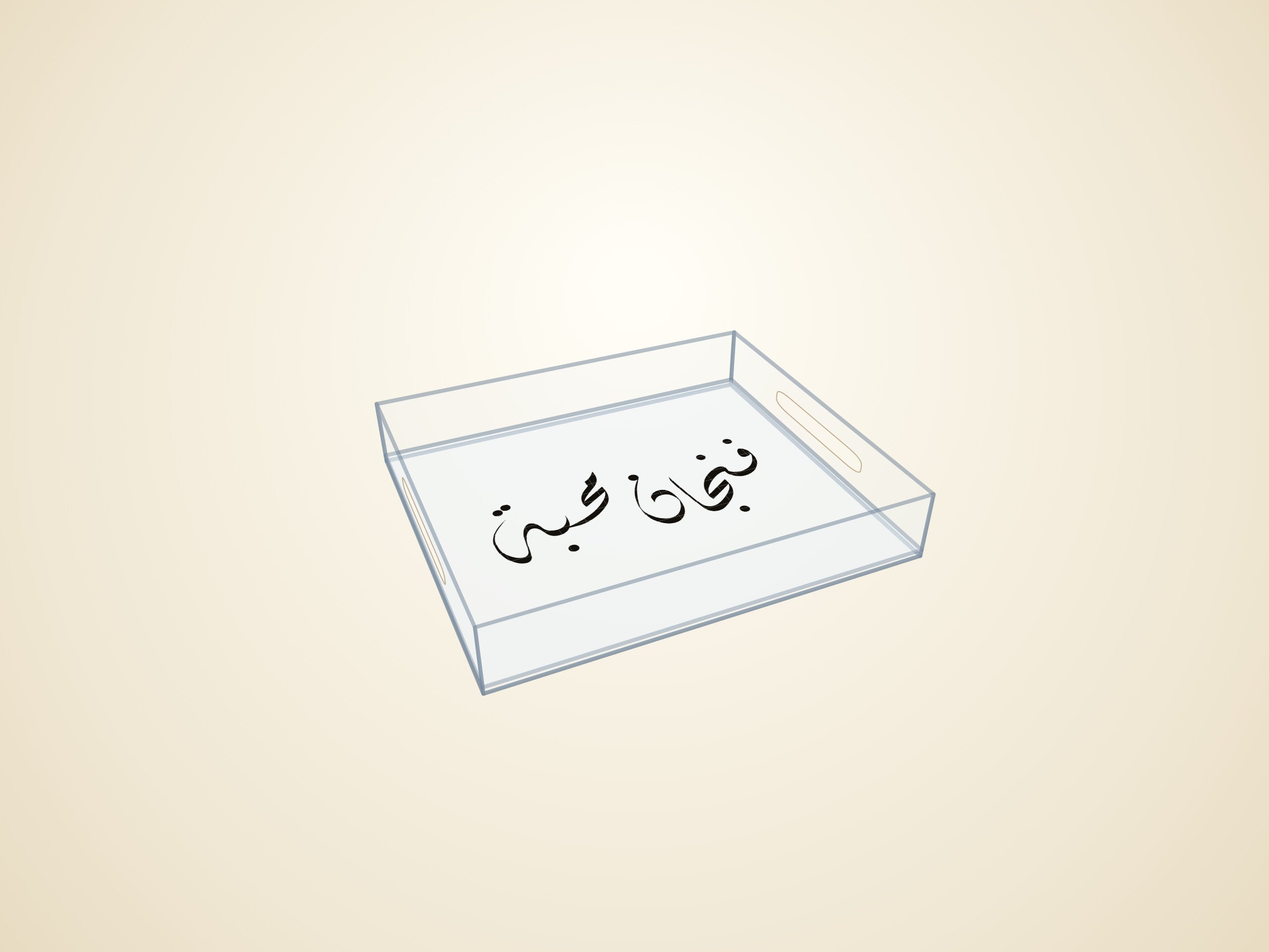 3D render — transparent finish
