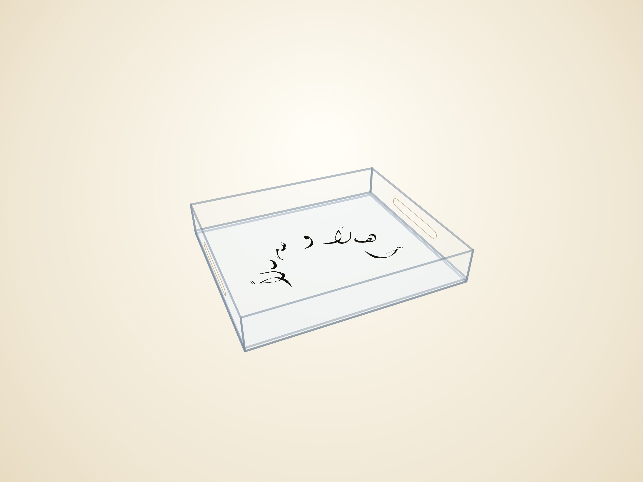 3D render — transparent finish
