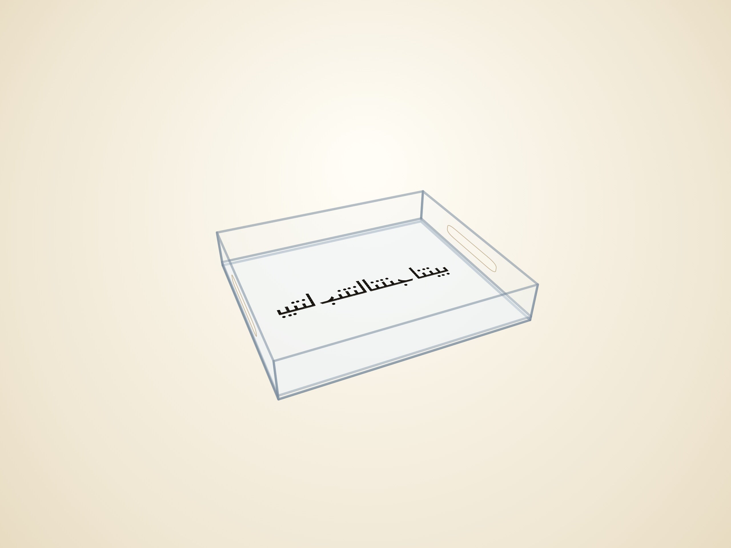 3D render — transparent finish