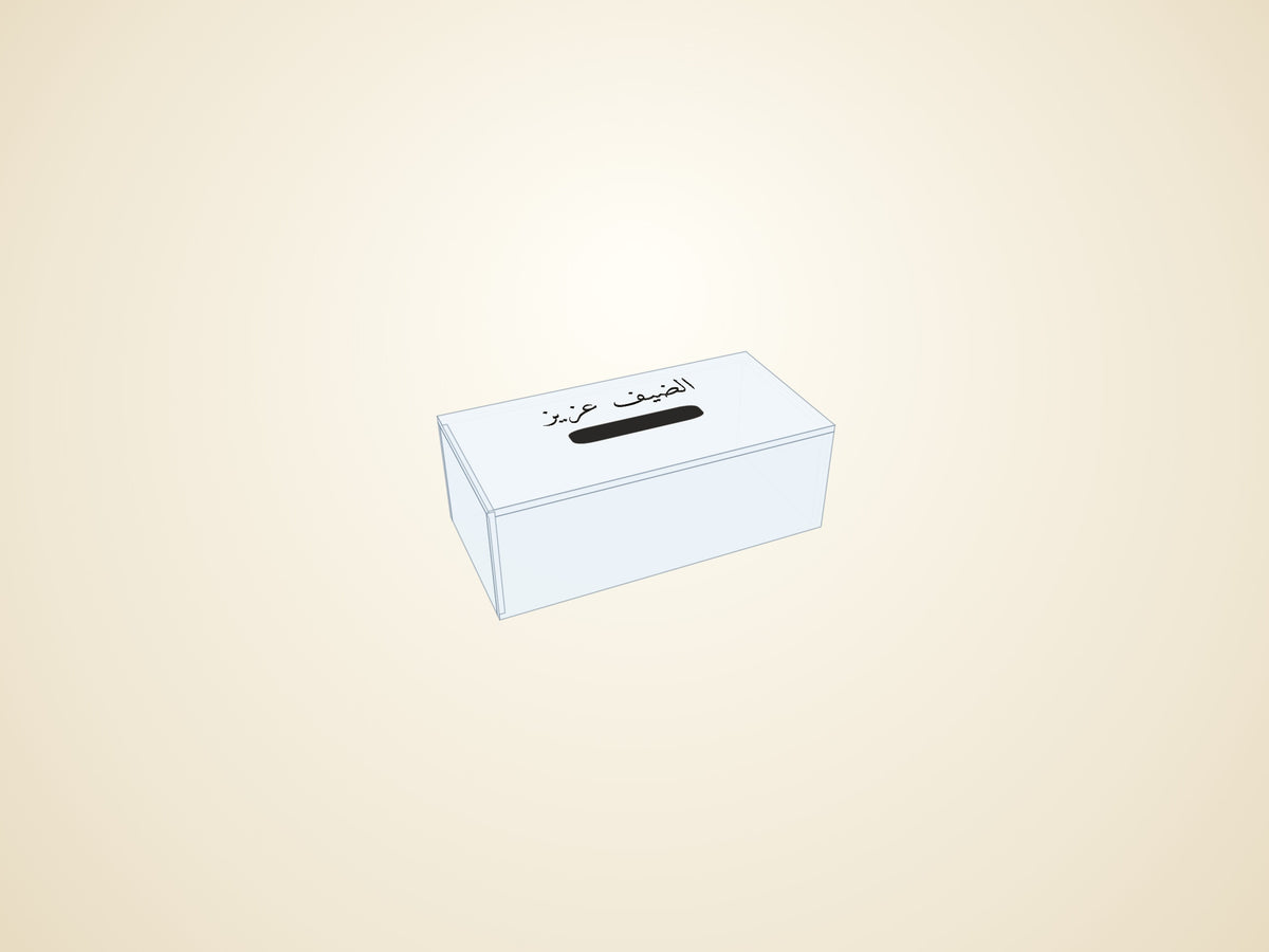 3D render — transparent finish
