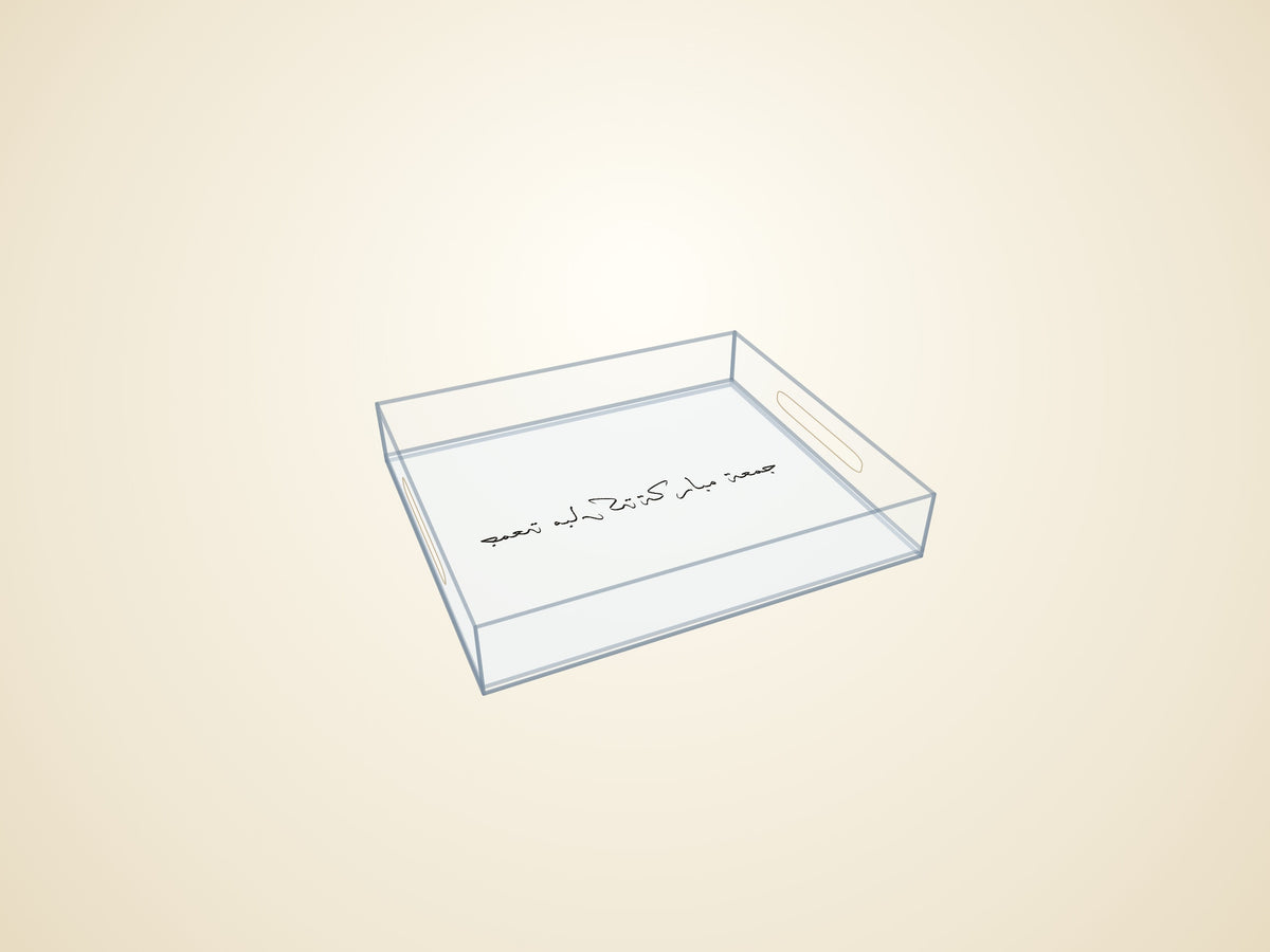 3D render — transparent finish