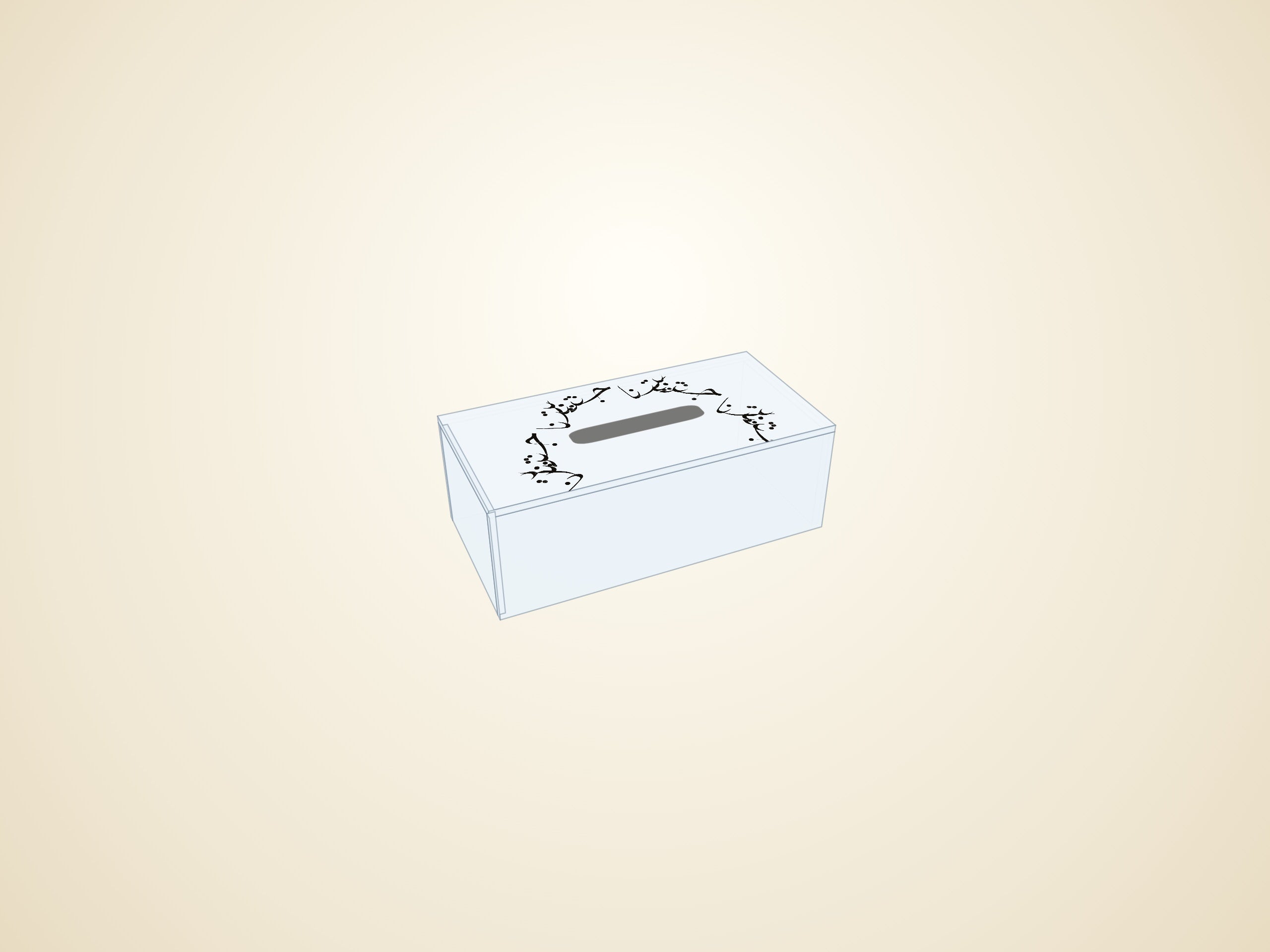 3D render — transparent finish