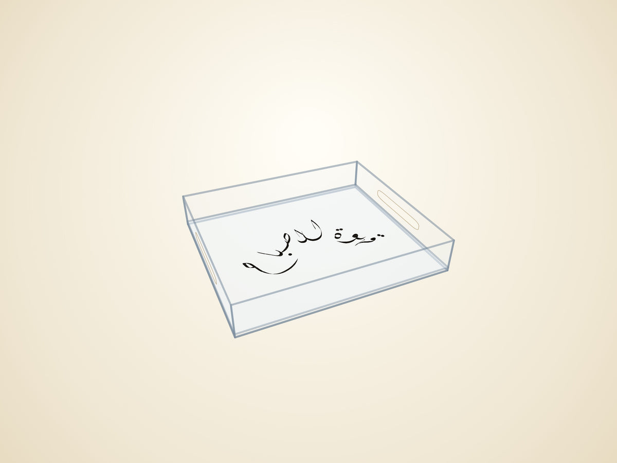 3D render — transparent finish
