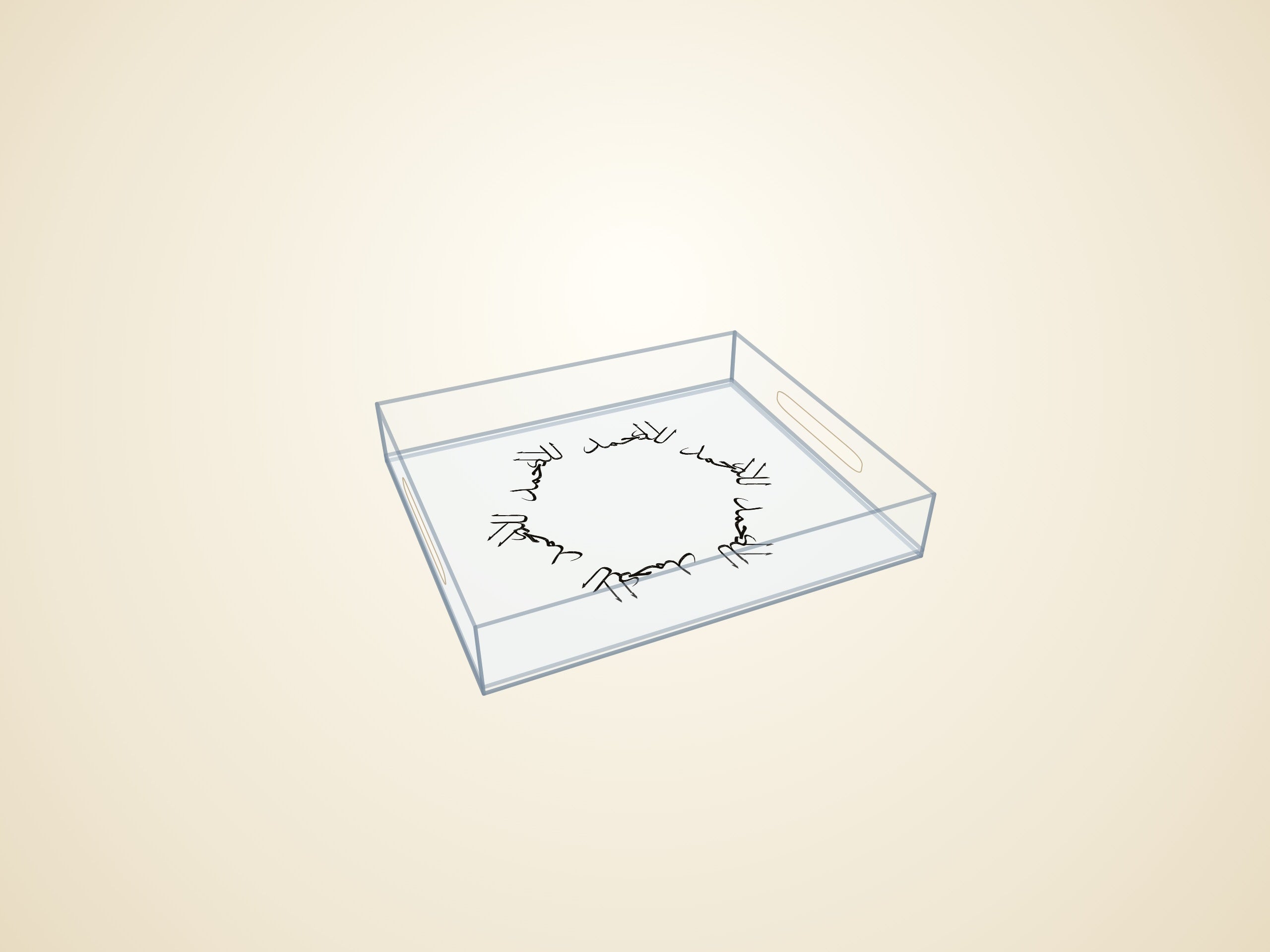 3D render — transparent finish