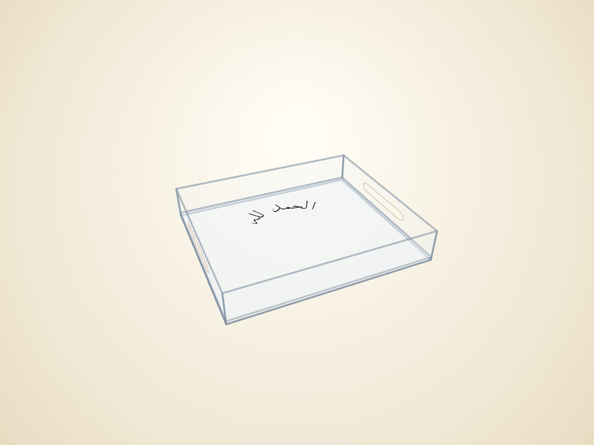 3D render — transparent finish
