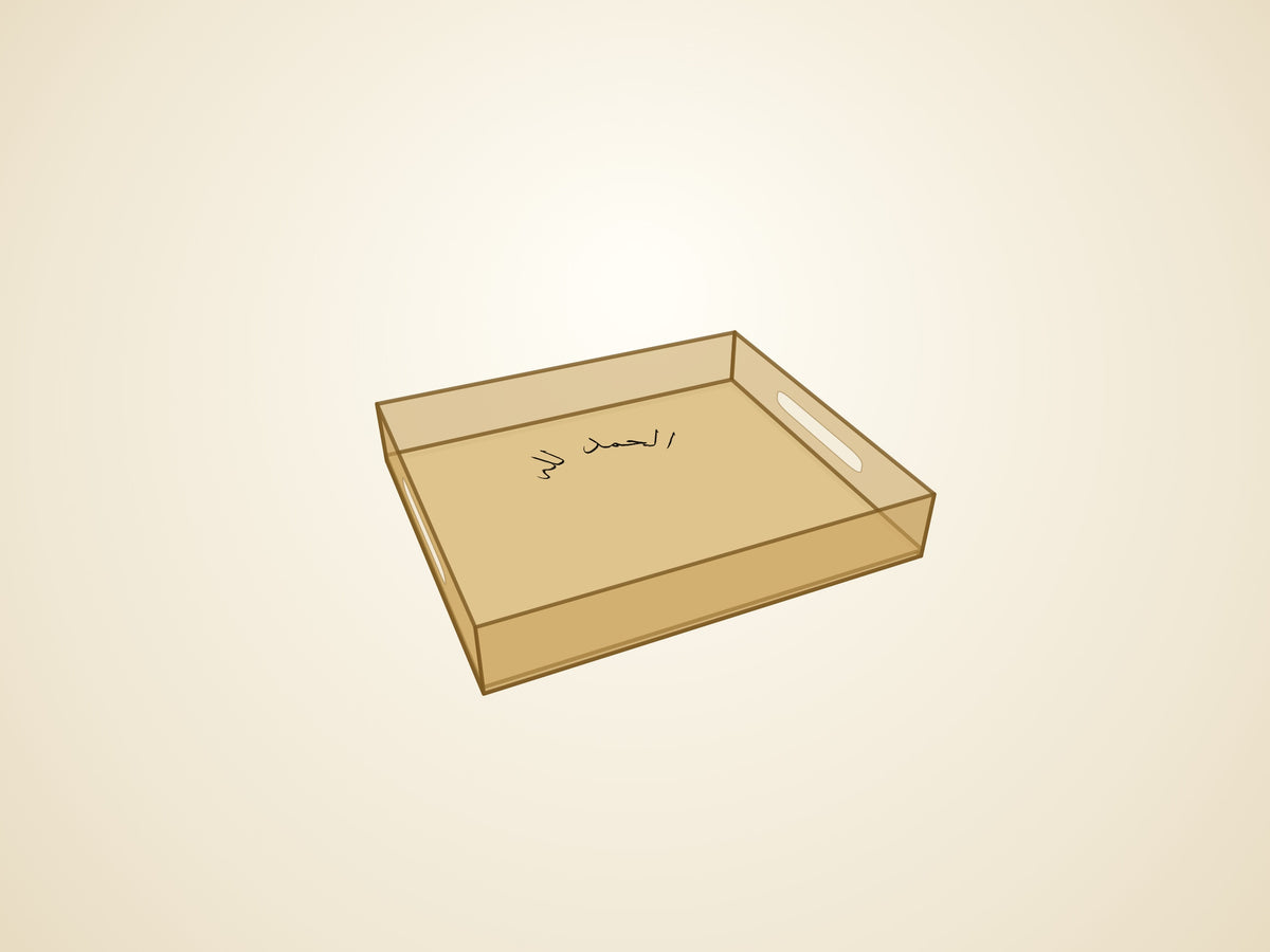 3D render — gold finish