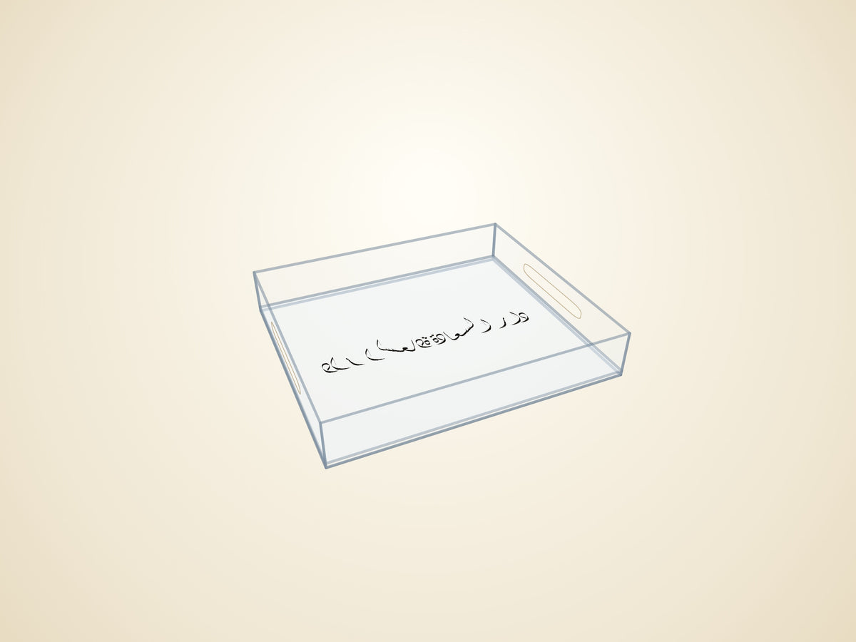 3D render — transparent finish
