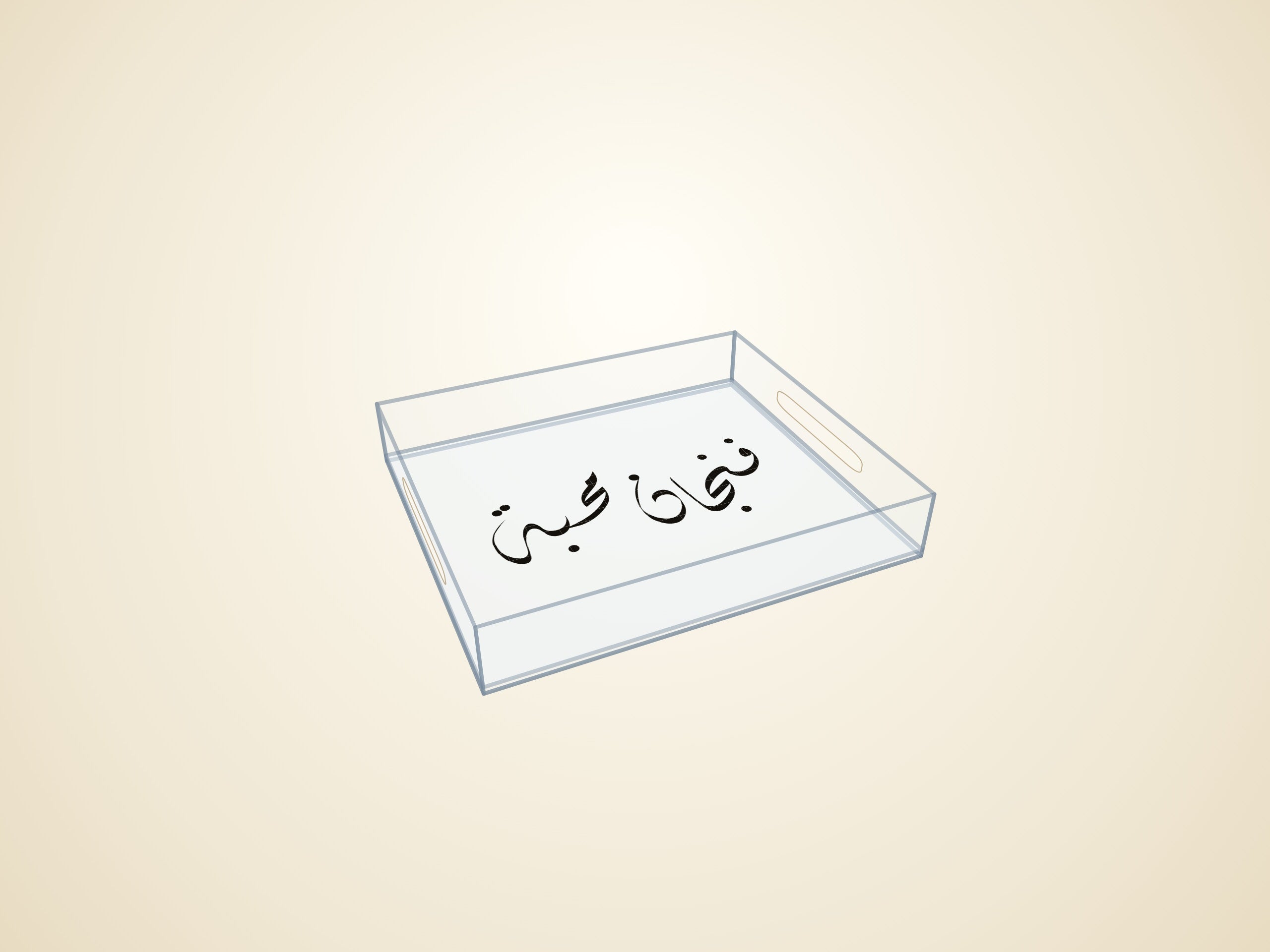 3D render — transparent finish
